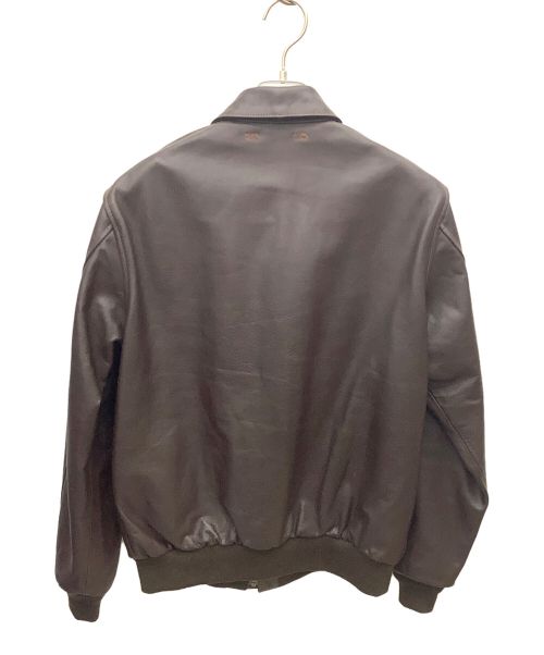 AVIREX（アヴィレックス）AVIREX (アヴィレックス) A-2 レザージャケット ブラウン サイズ:Lの古着・服飾アイテム