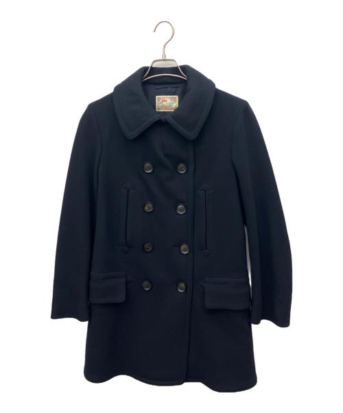 RING JACKET（リングジャケット）RING JACKET (リングジャケット) ロングPコート ネイビー サイズ:Sの古着・服飾アイテム