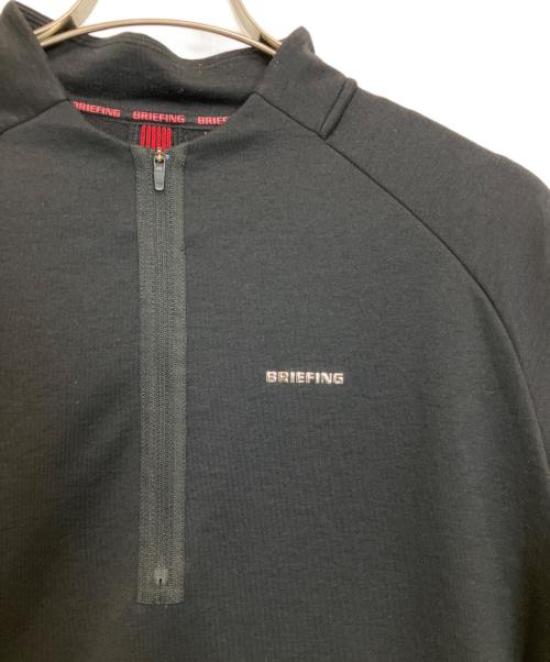 BRIEFING（ブリーフィング）BRIEFING (ブリーフィング) ハーフジップシャツ BRG203M11 ブラック サイズ:Mの古着・服飾アイテム