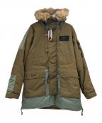 AVIREXアヴィレックス）の古着「ブロッキング カスタム N-3 ジャケット」｜カーキ