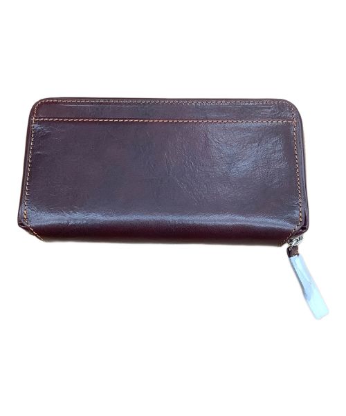 zonal（ゾナール）zonal (ゾナール) ラウンドファスナー長財布 ブラウンの古着・服飾アイテム