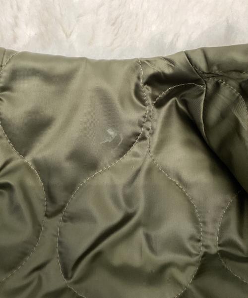 CASA FLINE（カーサフライン）CASA FLINE (カーサフライン) キルティングコート カーキ×アイボリー サイズ:Fの古着・服飾アイテム