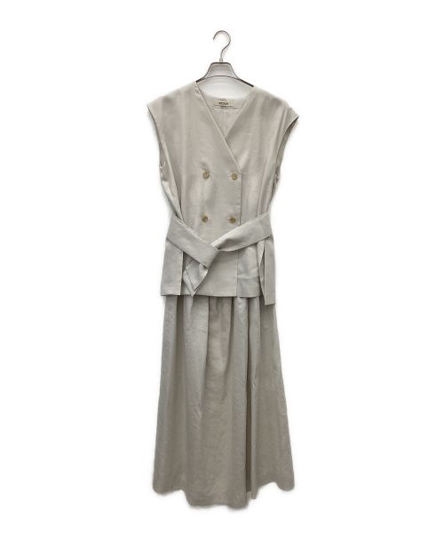 MOGA（モガ）MOGA (モガ) ジレワンピース ベージュ サイズ:3 未使用品の古着・服飾アイテム