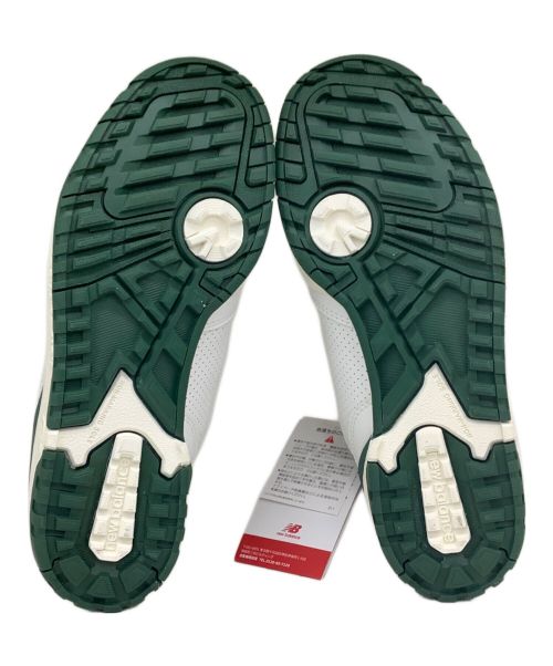 NEW BALANCE GOLF（ニューバランス ゴルフ）NEW BALANCE GOLF (ニューバランス ゴルフ) MG550 スパイクレススニーカー ホワイト×グリーン サイズ:US6 未使用品の古着・服飾アイテム