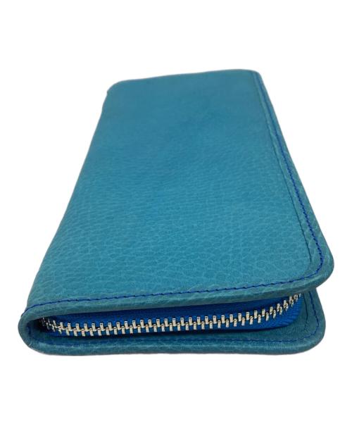 SOMES（ソメス）SOMES (ソメス) ラウンドファスナー長財布 スカイブルーの古着・服飾アイテム