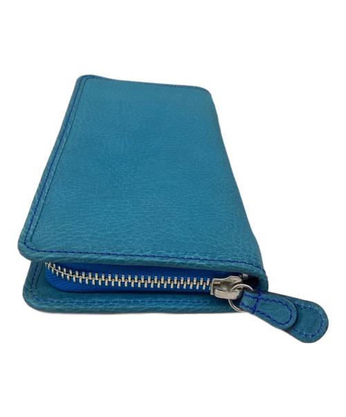 SOMES（ソメス）SOMES (ソメス) ラウンドファスナー長財布 スカイブルーの古着・服飾アイテム