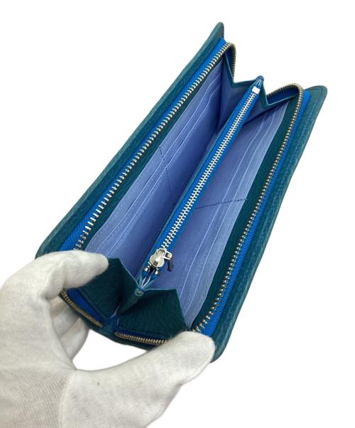 SOMES（ソメス）SOMES (ソメス) ラウンドファスナー長財布 スカイブルーの古着・服飾アイテム