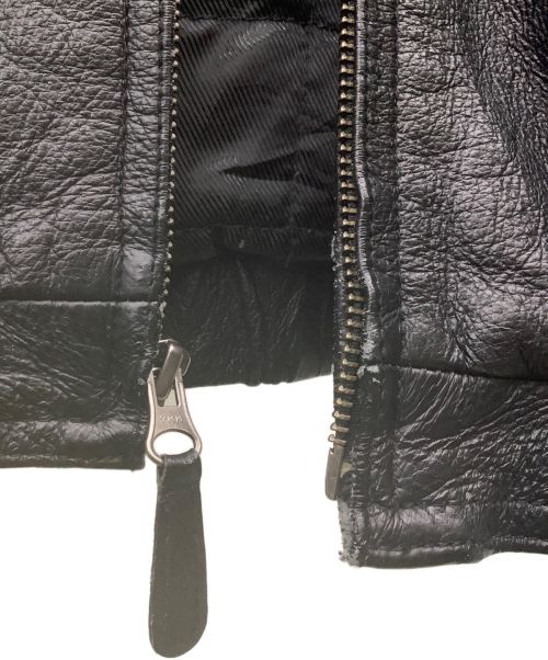 ST JOHN'S BAY（セントジョンズベイ）ST JOHN'S BAY (セントジョンズベイ) レザージャケット ブラック サイズ:XLの古着・服飾アイテム