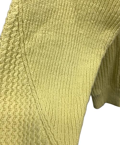 UNUSED（アンユーズド）UNUSED (アンユーズド) クルーネックニット イエロー サイズ:SIZE 0の古着・服飾アイテム
