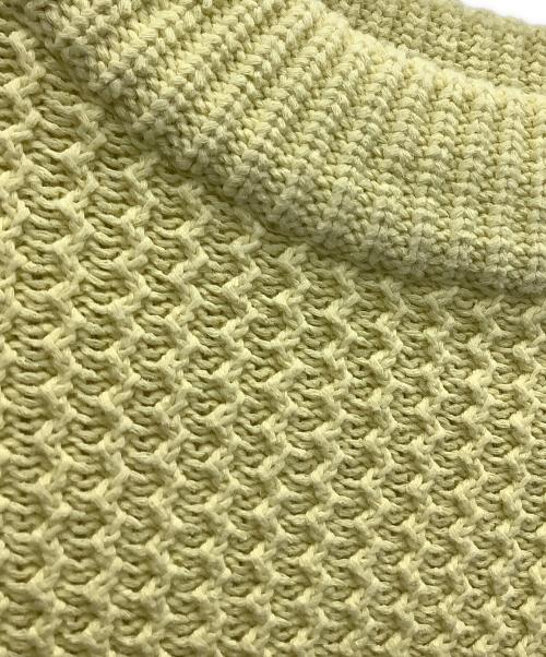 UNUSED（アンユーズド）UNUSED (アンユーズド) クルーネックニット イエロー サイズ:SIZE 0の古着・服飾アイテム