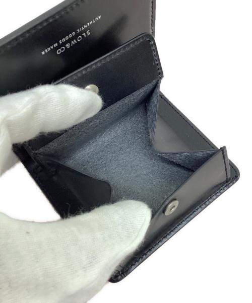 SLOW&CO（スロウアンドコー）slow&co (スロウアンドコー) 二つ折りミニ財布 ブラック 未使用品の古着・服飾アイテム