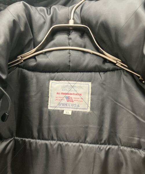 AVIREX（アヴィレックス）AVIREX (アヴィレックス) B-3 HOODIE フライトジャケット ブラック サイズ:XLの古着・服飾アイテム