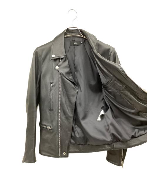 AZUL by moussy（アズールバイマウジー）AZUL by moussy (アズールバイマウジー) ダブルライダースジャケット ブラック サイズ:Mの古着・服飾アイテム