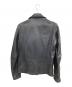 AZUL by moussy (アズールバイマウジー) ダブルライダースジャケット ブラック サイズ:M：6000円
