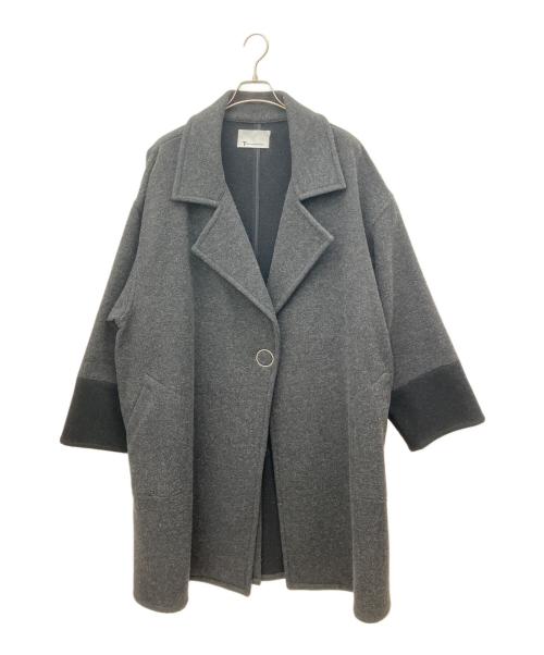 T by ALEXANDER WANG（ティーバイアレキサンダーワン）T by ALEXANDER WANG (ティーバイアレキサンダーワン) チェスターコート グレー サイズ:MLの古着・服飾アイテム