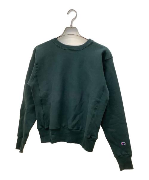 Champion REVERSE WEAVE（チャンピオン リバース ウィーブ）Champion REVERSE WEAVE (チャンピオン リバース ウィーブ) スウェット Champion REVERSE WEAVE グリーン サイズ:Mの古着・服飾アイテム