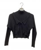 FRAY IDフレイ アイディー）の古着「アンサンブルカーディガン」｜ブラック