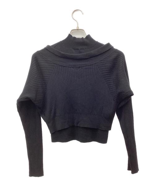 FRAY ID（フレイ アイディー）FRAY ID (フレイ アイディー) アンサンブルカーディガン ブラック サイズ:Fの古着・服飾アイテム