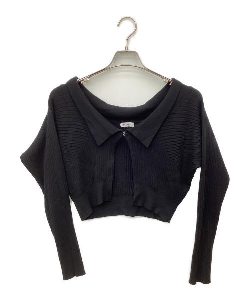 FRAY ID（フレイ アイディー）FRAY ID (フレイ アイディー) アンサンブルカーディガン ブラック サイズ:Fの古着・服飾アイテム