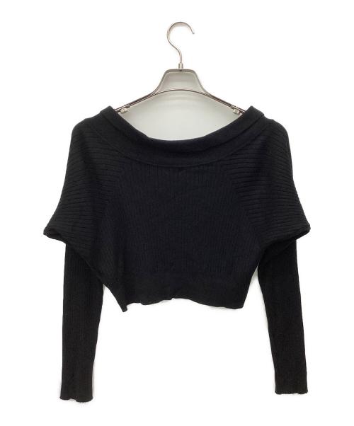 FRAY ID（フレイ アイディー）FRAY ID (フレイ アイディー) アンサンブルカーディガン ブラック サイズ:Fの古着・服飾アイテム