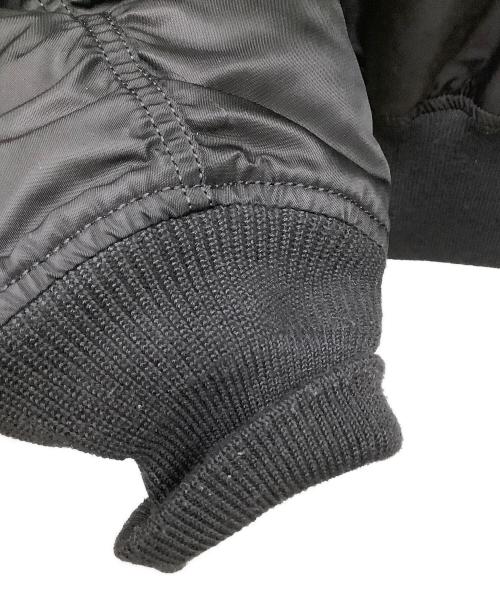 MARCELO BURLON（マルセロバーロン）MARCELO BURLON (マルセロバーロン) ALPHA (アルファ) フライトジャケット ブラック サイズ:Sの古着・服飾アイテム