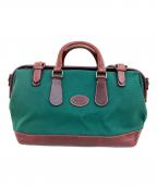 holland sportホラントスポーツ）の古着「ドクターバッグ」｜グリーン×ブラウン