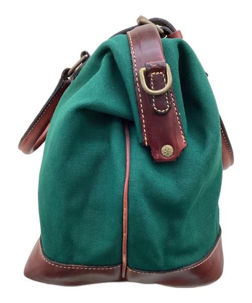 holland sport（ホラントスポーツ）holland sport (ホラントスポーツ) ドクターバッグ グリーン×ブラウンの古着・服飾アイテム