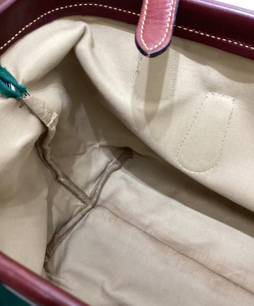 holland sport（ホラントスポーツ）holland sport (ホラントスポーツ) ドクターバッグ グリーン×ブラウンの古着・服飾アイテム