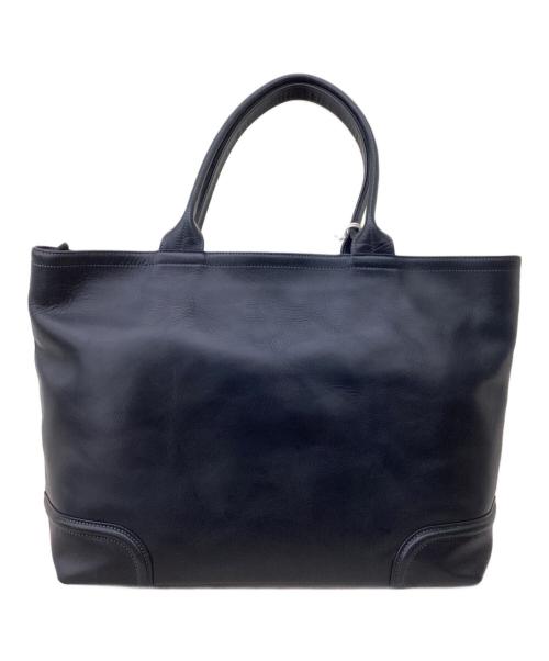 FIVEWOODS（ファイブウッズ）FIVEWOODS (ファイブウッズ) レザートートバッグ ネイビーの古着・服飾アイテム