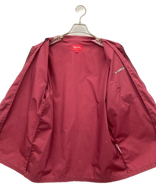 SUPREME（シュプリーム）Supreme (シュプリーム) ジップアップ半袖ワークシャツ 18SS レッド×ピンク サイズ:Mの古着・服飾アイテム