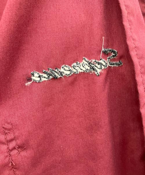 SUPREME（シュプリーム）Supreme (シュプリーム) ジップアップ半袖ワークシャツ 18SS レッド×ピンク サイズ:Mの古着・服飾アイテム