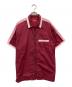 Supreme（シュプリーム）の古着「ジップアップ半袖ワークシャツ 18SS」｜レッド×ピンク