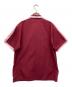 Supreme (シュプリーム) ジップアップ半袖ワークシャツ 18SS レッド×ピンク サイズ:M：6000円