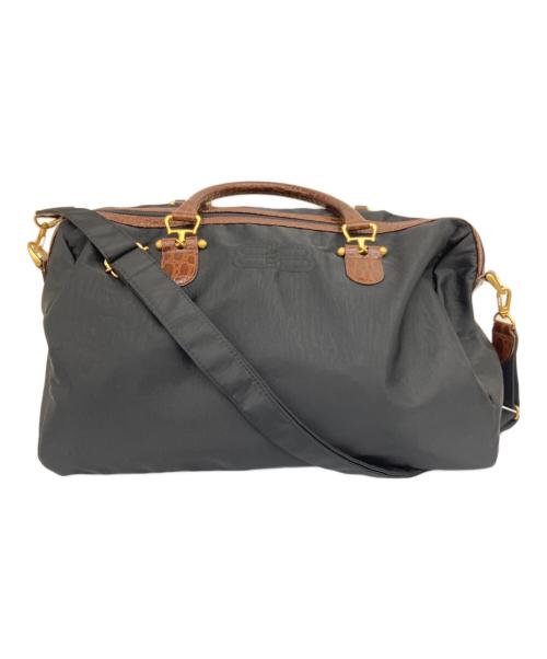 BALENCIAGA（バレンシアガ）BALENCIAGA (バレンシアガ) 2wayボストンバッグ ブラウン×ブラックの古着・服飾アイテム