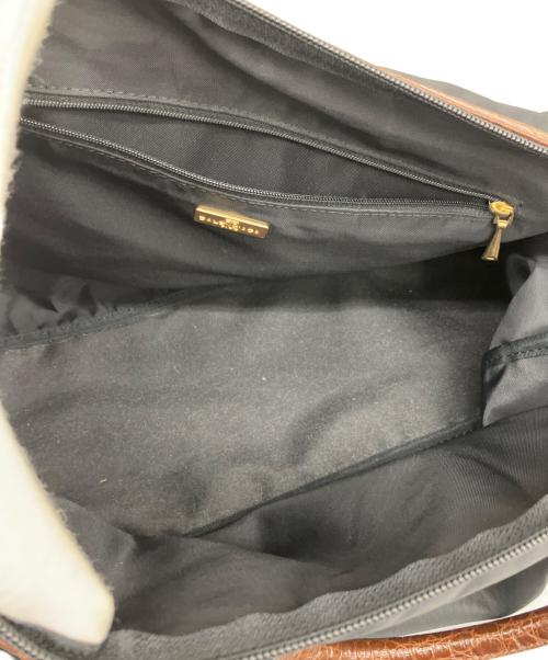 BALENCIAGA（バレンシアガ）BALENCIAGA (バレンシアガ) 2wayボストンバッグ ブラウン×ブラックの古着・服飾アイテム