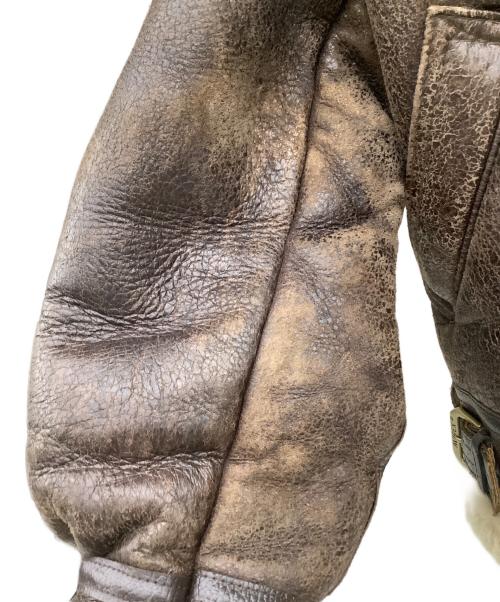 AVIREX（アヴィレックス）AVIREX (アヴィレックス) B-3ムートンジャケット ブラウン サイズ:SIZE38の古着・服飾アイテム