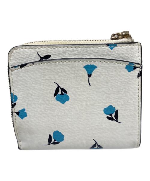 Kate Spade（ケイトスペード）Kate Spade (ケイトスペード) 2つ折り財布 ホワイト×ブルーの古着・服飾アイテム