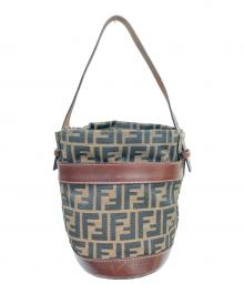 FENDI（フェンディ）の古着「ズッカ柄バケットバッグ」｜ブラウン