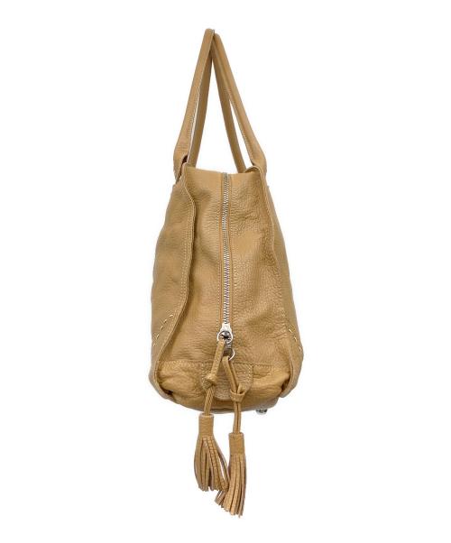 NAGATANI（ナガタニ）nagatani (ナガタニ) タッセルハンドバッグ ブラウンの古着・服飾アイテム
