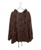 NIGEL CABOURNナイジェルケーボン）の古着「スモックリネンネイティブパターン」｜ブラウン