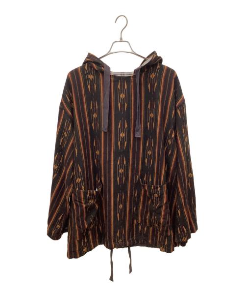 NIGEL CABOURN（ナイジェルケーボン）NIGEL CABOURN (ナイジェルケーボン) スモックリネンネイティブパターン ブラウン サイズ:SIZE48の古着・服飾アイテム