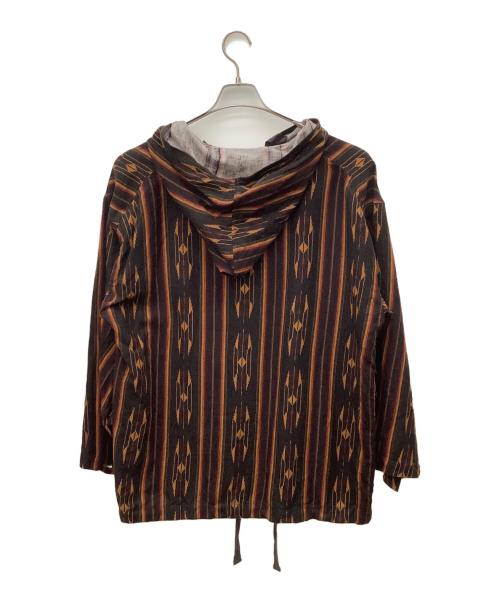 NIGEL CABOURN（ナイジェルケーボン）NIGEL CABOURN (ナイジェルケーボン) スモックリネンネイティブパターン ブラウン サイズ:SIZE48の古着・服飾アイテム