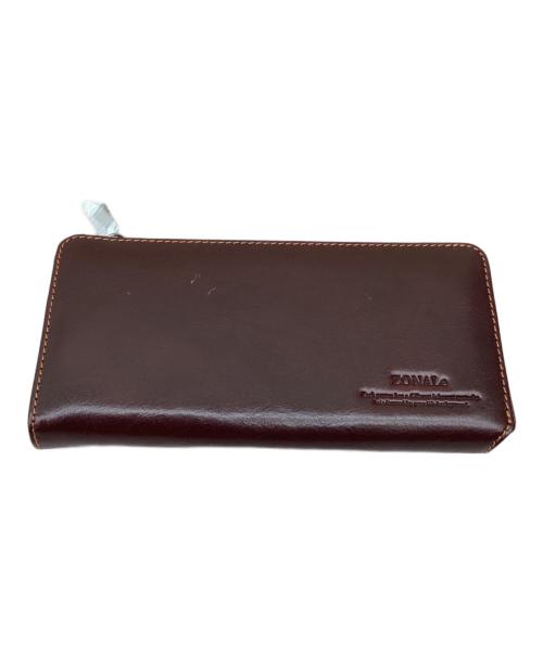 ZONALe（ゾナール）ZONALe (ゾナール) L字ラウンドファスナー財布 ブラウンの古着・服飾アイテム