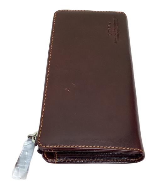 ZONALe（ゾナール）ZONALe (ゾナール) L字ラウンドファスナー財布 ブラウンの古着・服飾アイテム