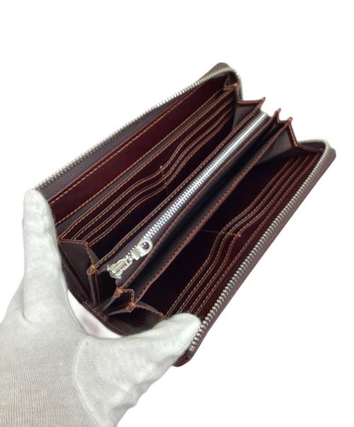 ZONALe（ゾナール）ZONALe (ゾナール) L字ラウンドファスナー財布 ブラウンの古着・服飾アイテム