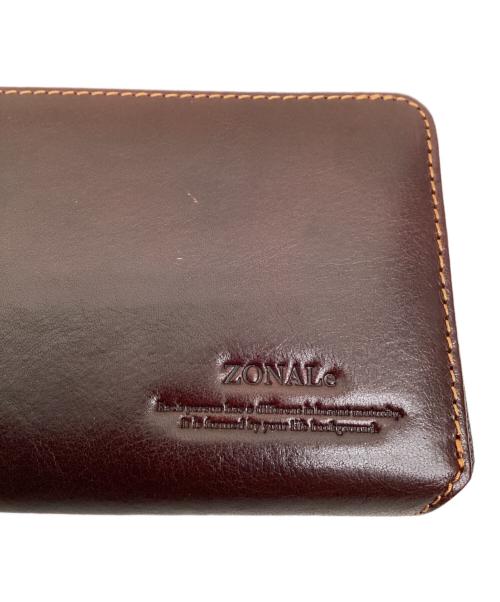 ZONALe（ゾナール）ZONALe (ゾナール) L字ラウンドファスナー財布 ブラウンの古着・服飾アイテム