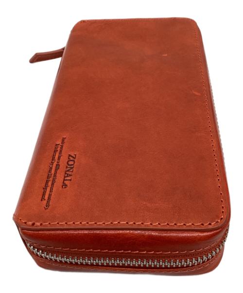 ZONALe（ゾナール）ZONALe (ゾナール) ラウンドファスナー財布 レッドの古着・服飾アイテム