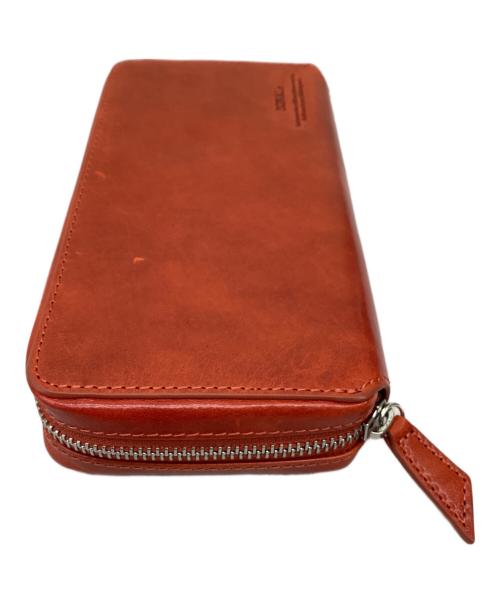 ZONALe（ゾナール）ZONALe (ゾナール) ラウンドファスナー財布 レッドの古着・服飾アイテム