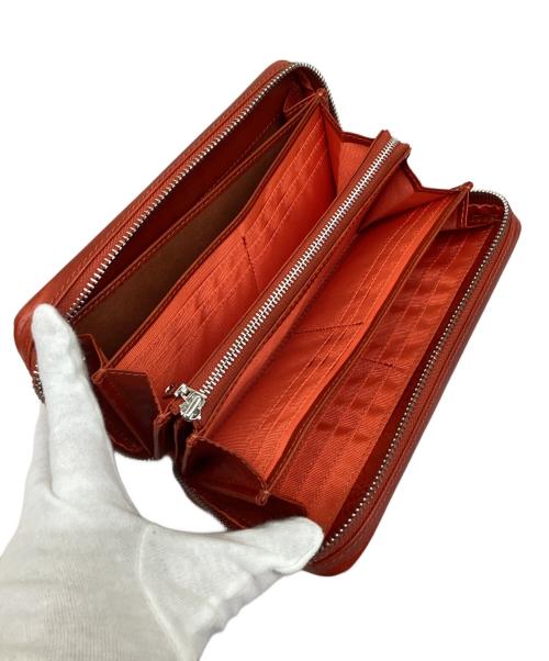 ZONALe（ゾナール）ZONALe (ゾナール) ラウンドファスナー財布 レッドの古着・服飾アイテム