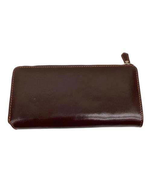 ZONALe（ゾナール）ZONALe (ゾナール) L字ラウンドファスナー財布 ブラウンの古着・服飾アイテム